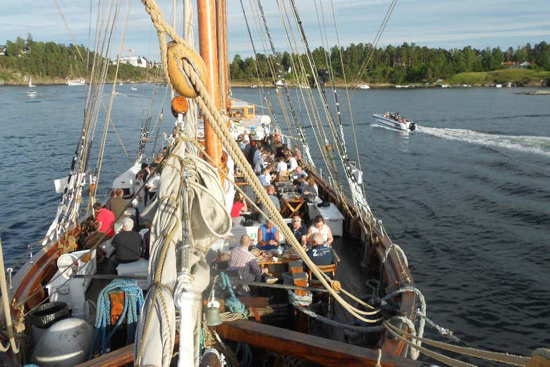 Sailing on the fjord in Oslo
